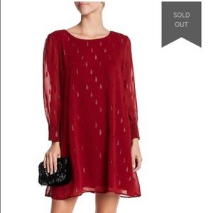 BB Dakota Dayna Metallic Dot Shift Dress